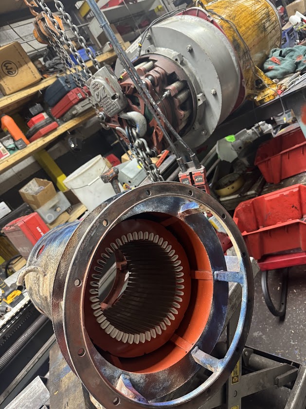 Motor stator and armature rebuild at A2Z Pump Repair Brooklyn