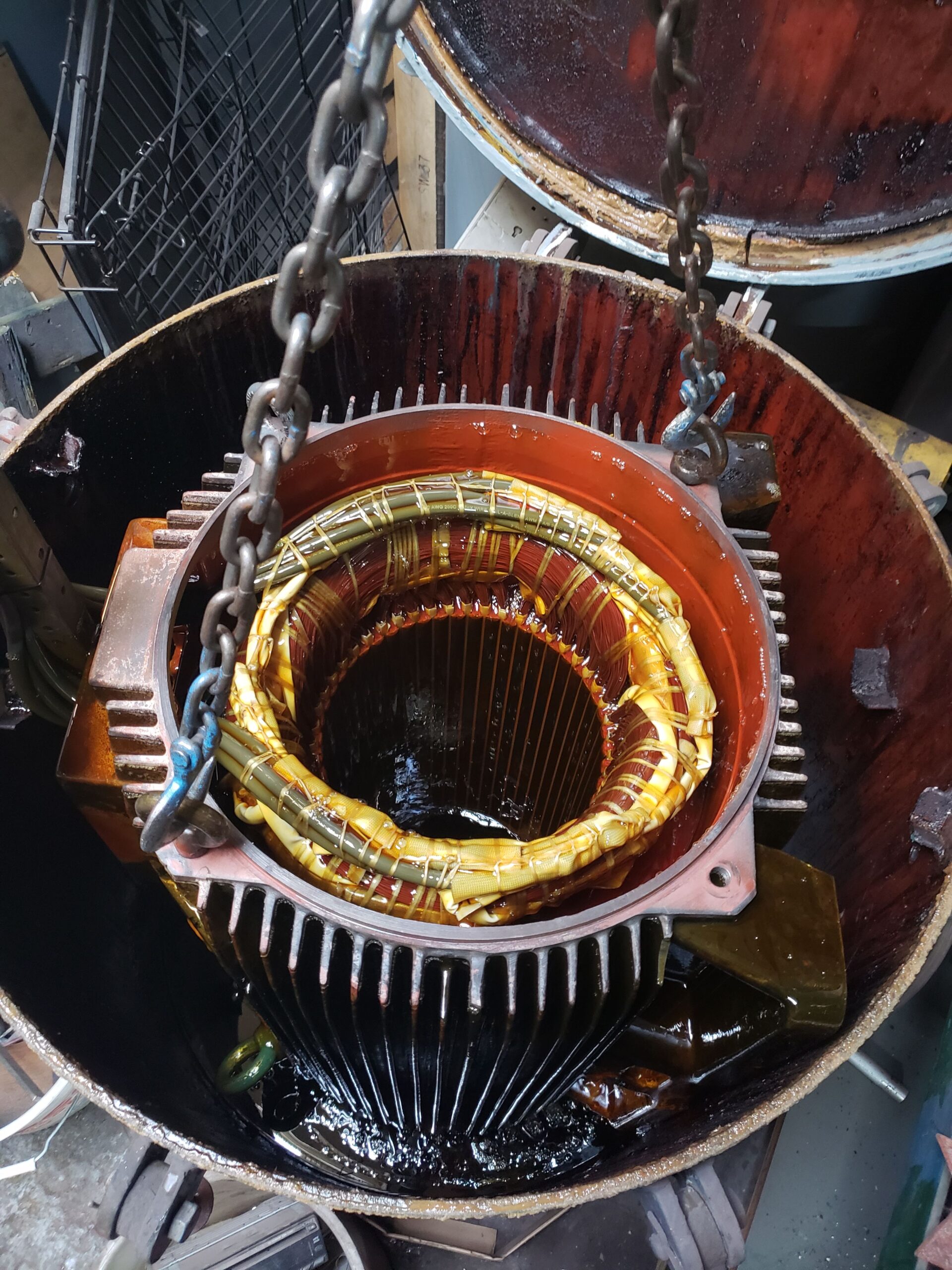 Dynamic balancing machine for rotor and impeller balancing at A2Z Pump Repair